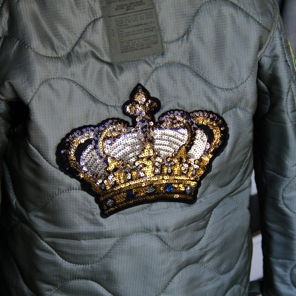 up-cycled quilted jacket - Picture 1 of 5